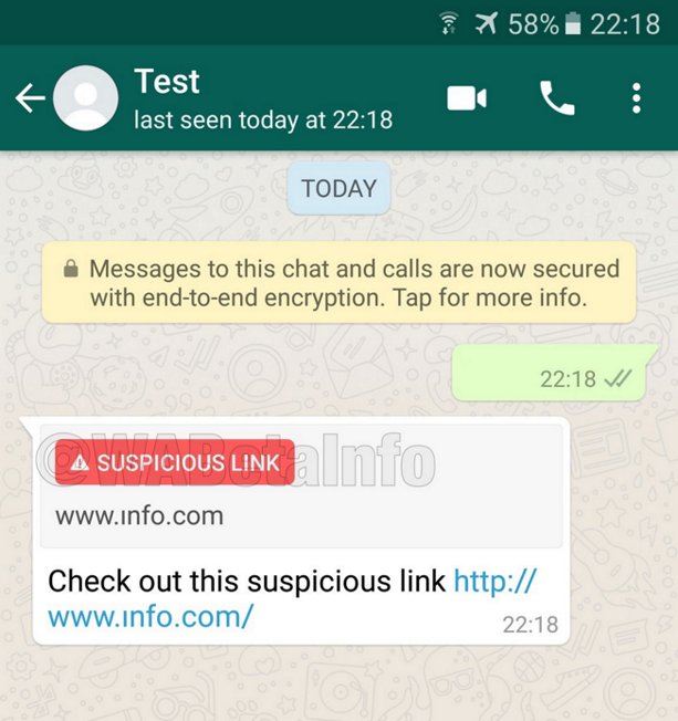 whatsapp-android-suspicious-link-screenshot