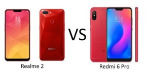 Xiaomi Redmi 6 Pro Vs Oppo Realme 2 Comparison