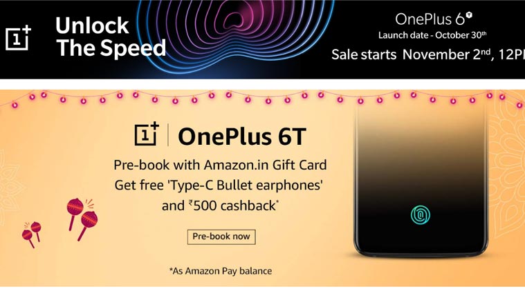 Oneplus6t Booking Amazon1