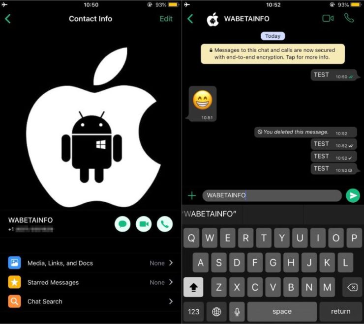 Whatsapp Dark Mode 740x660