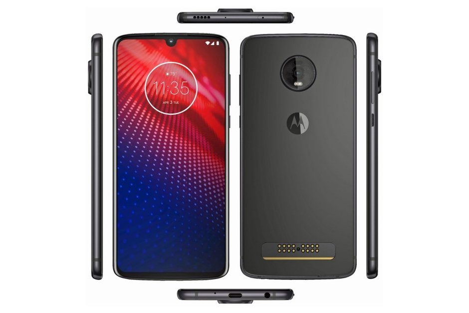 Freshly Leaked Moto Z4 Render Shows Off Insanely Thin Profile Resurrected Headphone Jack