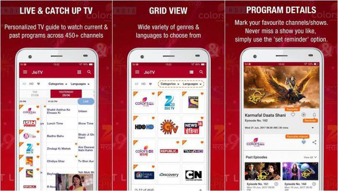 jio tv app for android tv 2019