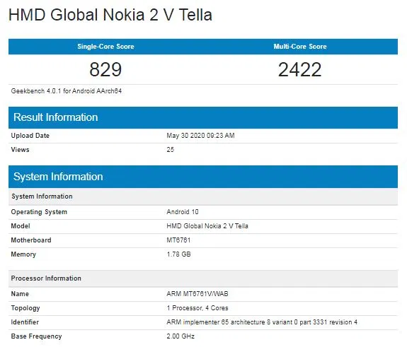 Nokia 2 V Tella