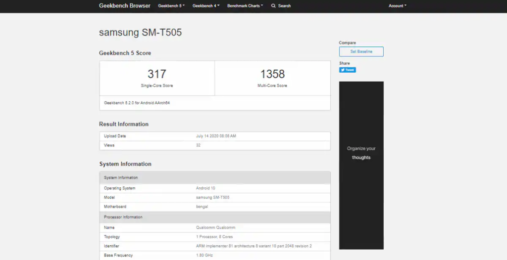 Samsung Geekbench