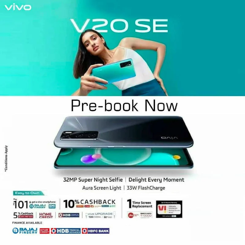 Vivo V20 Se Pre Book Offers