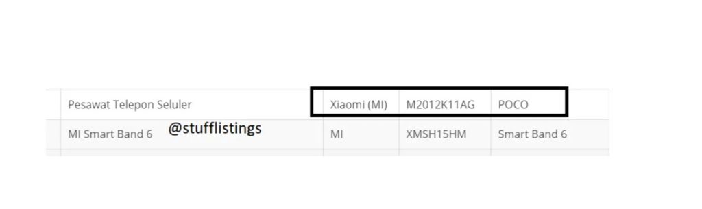 Poco F2 Or Poco F3 Indonesia Telecom Certification