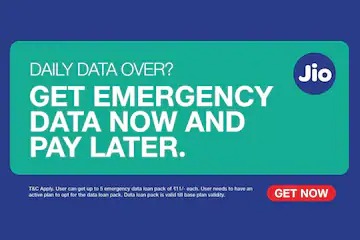 Reliance Jio Emergency Data