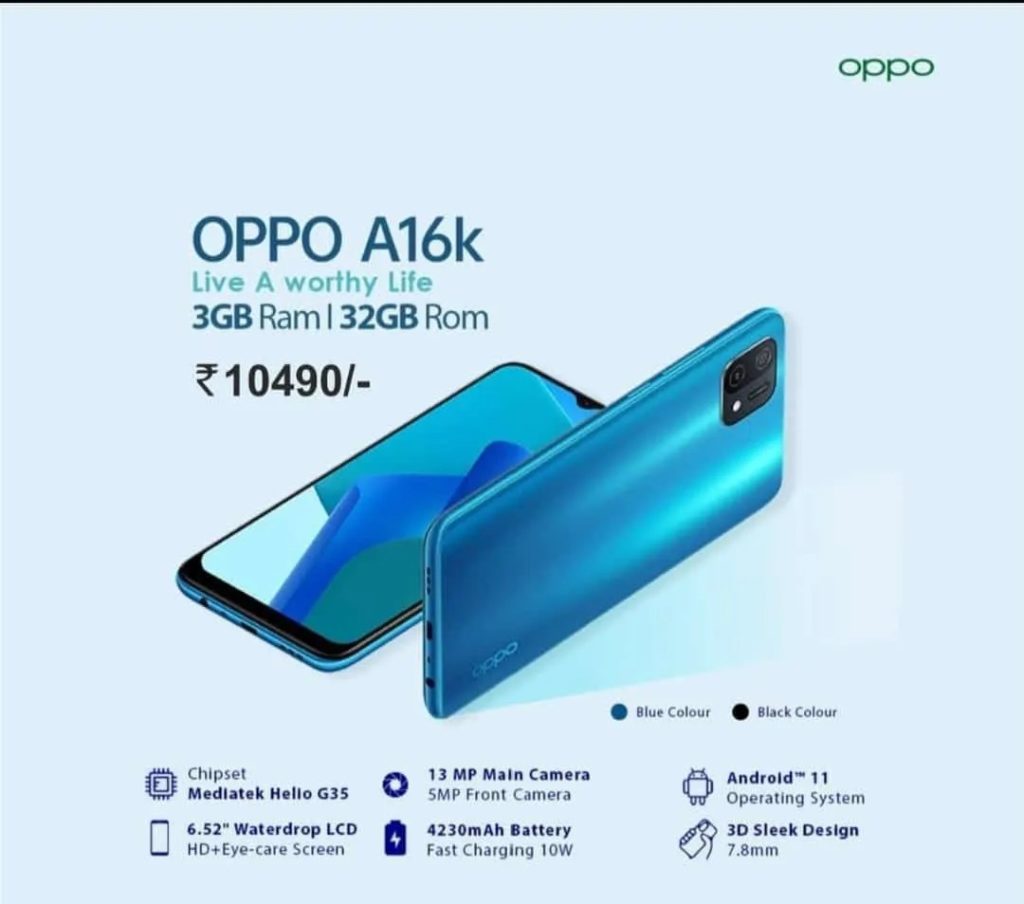 Oppo A16k Poster